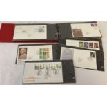 A red folder containing a quantity of First Day Covers dating from 1979-81.