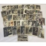50 assorted Victorian & vintage glamour postcards featuring actresses of the day.