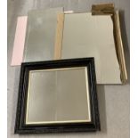 5 mirrors; 1 framed and 4 unframed. In varying sizes.