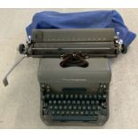 A vintage 1950's Remington typewriter.