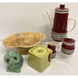 A collection of mid century ceramics to include a Beswick bowl.