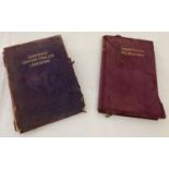 2 soft leather bound antique books.