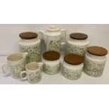 A quantity of retro Hornsea ceramic kitchen ware items.