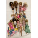 17 Barbie dolls from 1975 onwards. To include My Scene "Madison" and "Nolee" and a 1987 "Christie".
