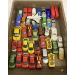 A tray of 40 assorted 1:72 scale diecast vehicles plus Space Shuttle.