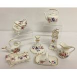 8 pieces of miniature ceramic collectables by Hammersley.