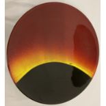 A large limited edition hand painted "Eclipse" charger by Poole Pottery. Initials CL to back.