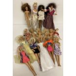 A collection of 16 Barbie dolls from 1976 onwards. To include Christie, Teresa and Skipper.