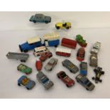 A collection of toy vehicles by Majorette, all in play worn condition.