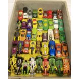 A tray of 45 Hot Wheels 1:72 scale diecast vehicles.