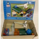 A boxed Thomas The Tank engine Harold Cargo Delivery playset by Tomy.