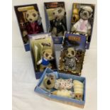 6 boxed Meerkat soft toys, some with certificates.