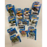 12 Hot Wheels HW City Collection diecast Vehicles in sealed unopened blister packs.