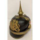 A WWI style Prussian M1886 Bayern Pickelhaube (Gendarmerie).