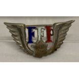 A WWII style French Resistance badge with 2 lug fixings to back.