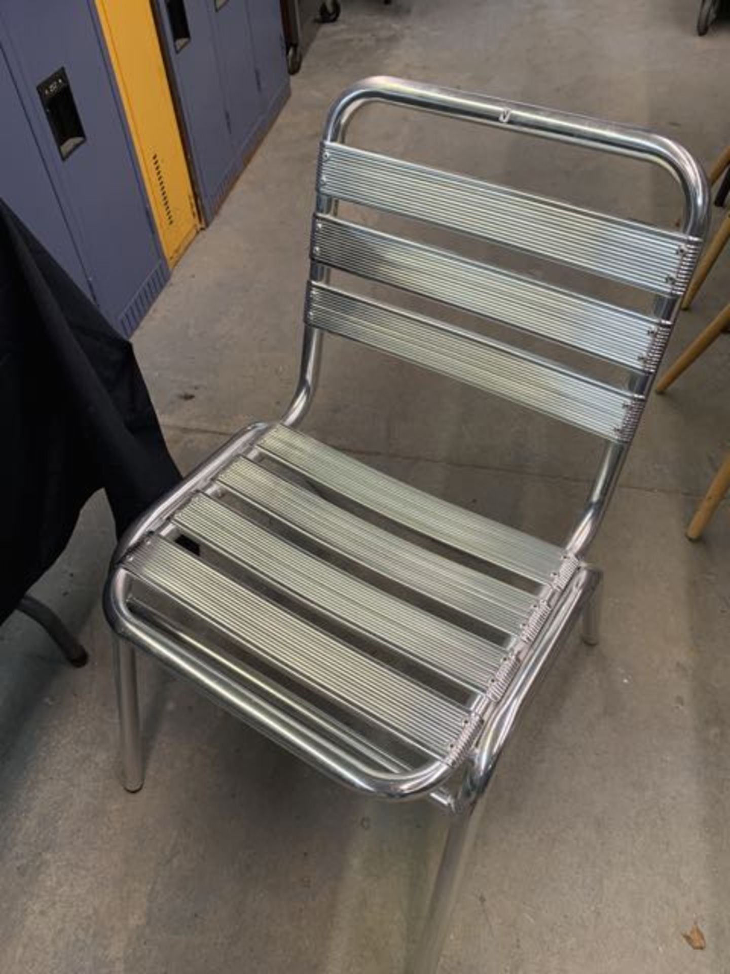 (18) Chaises aluminium