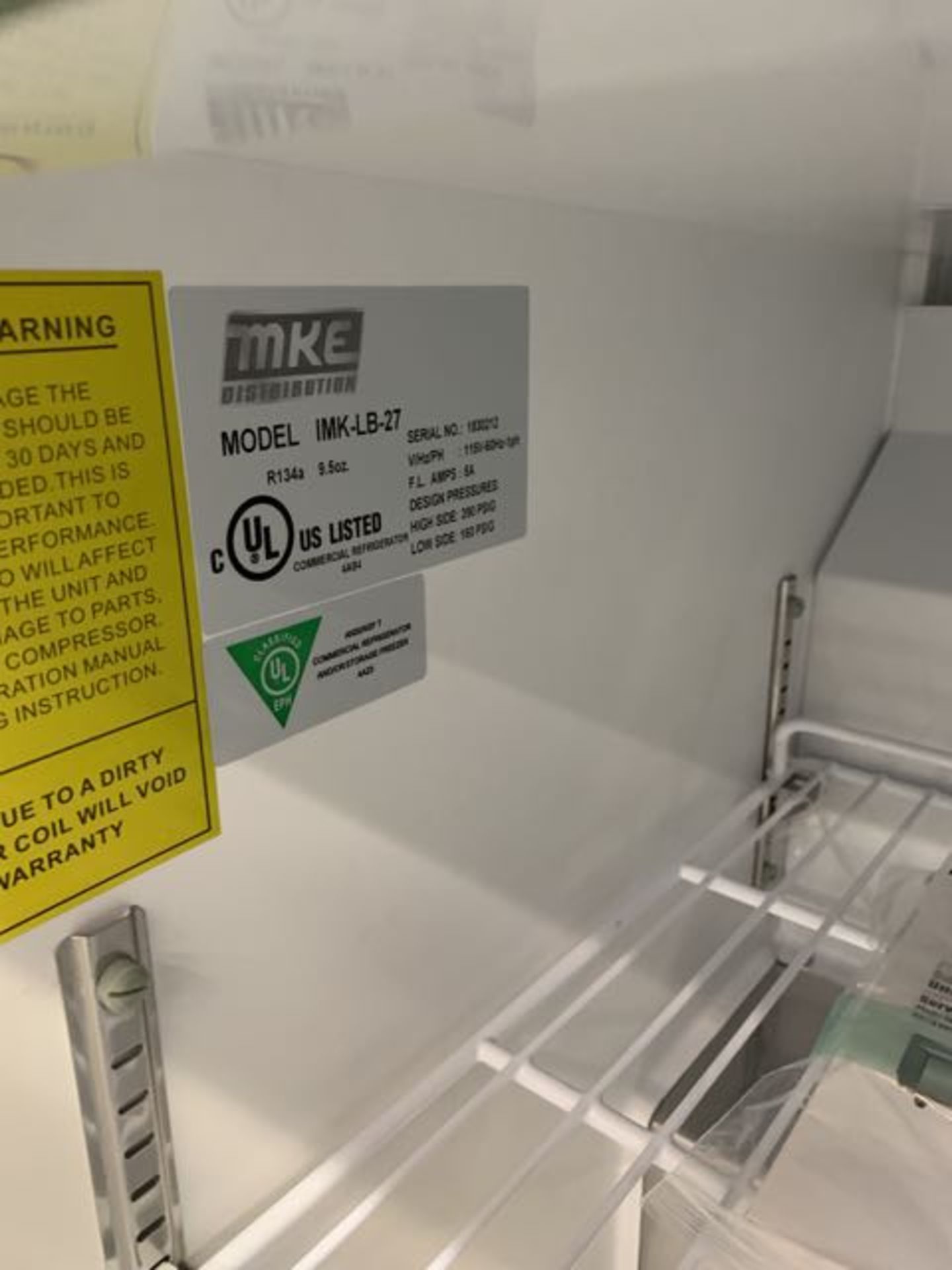 MKE - Neuf - Réfrigérateur 1 porte # IMK-LB-27, sous comptoir - Image 3 of 3