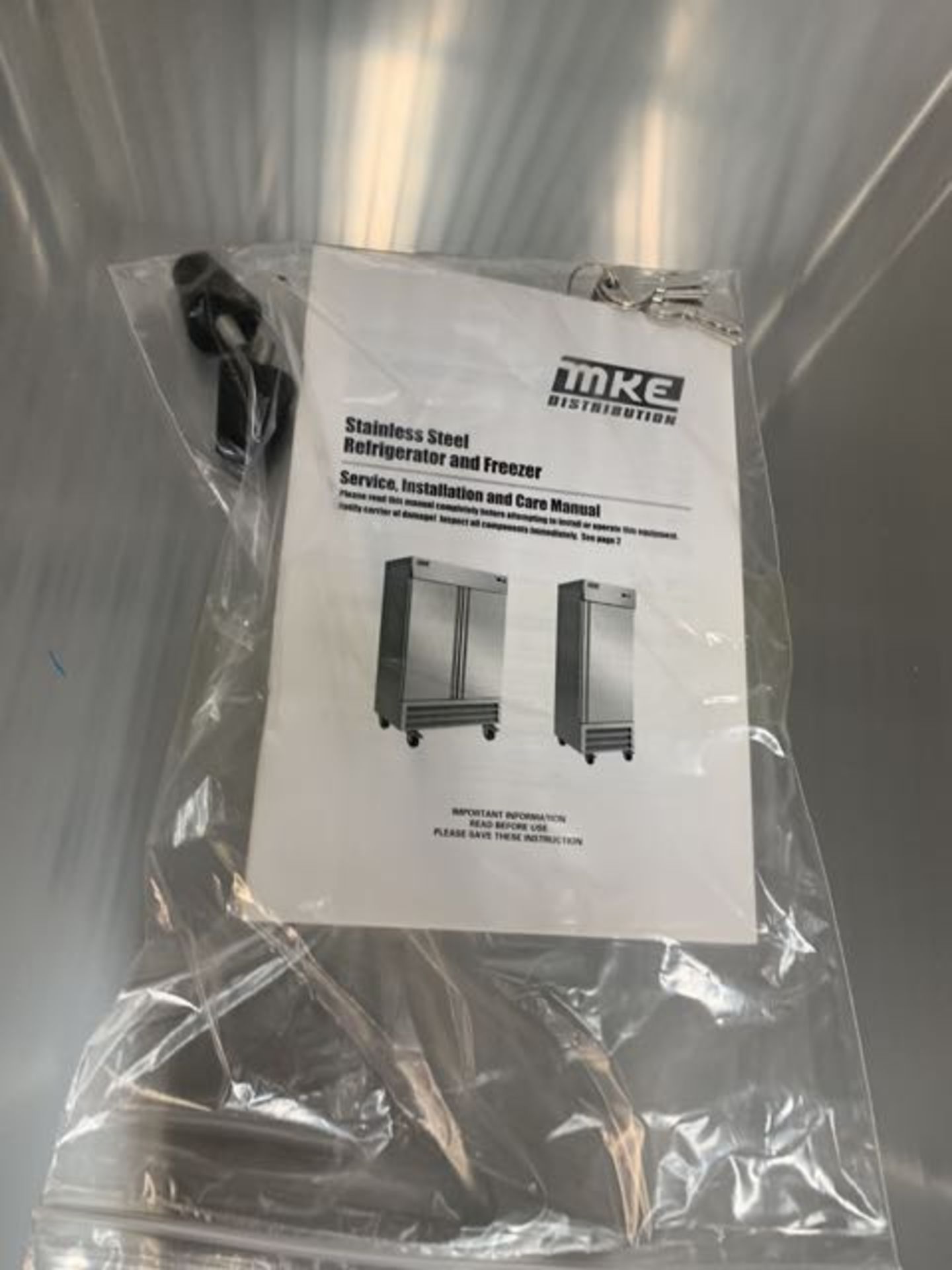 MKE - Neuf - Réfrigérateur 2 Portes acier inox, # IMK-RI-49SS - Image 3 of 4