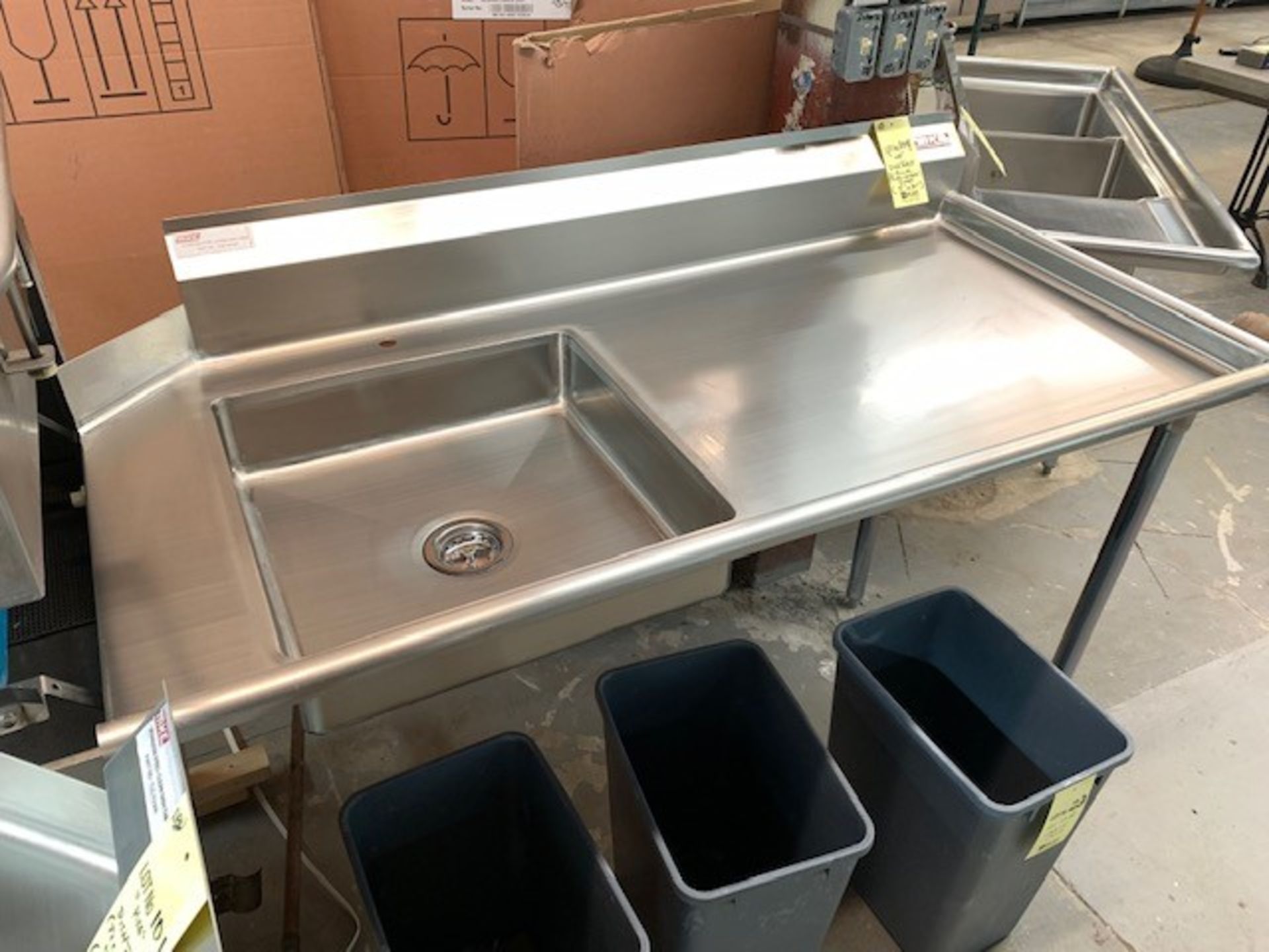 NEW Stainless Steel MKE Dish table, # TLC6030R, Right - 5' x 30''