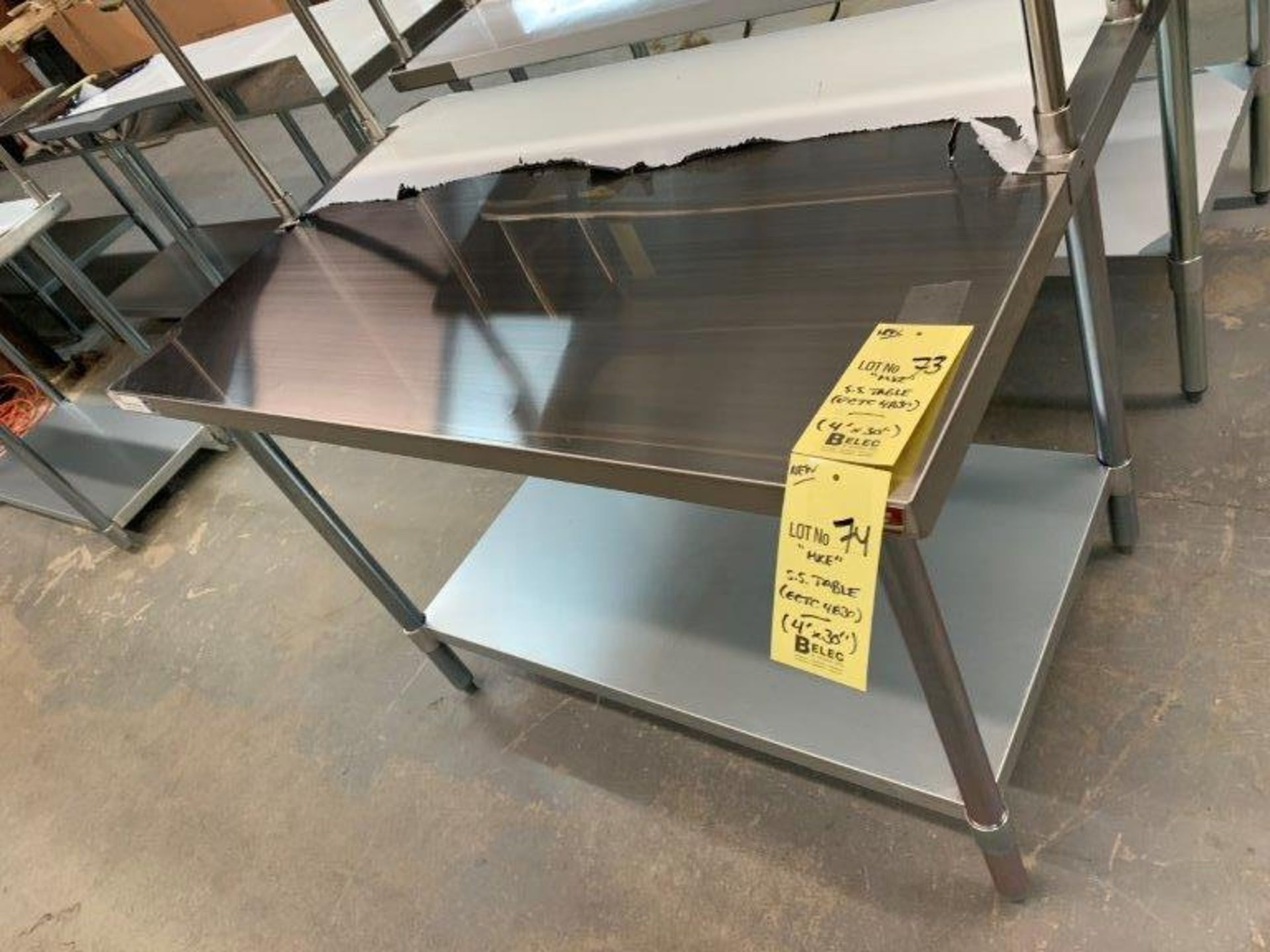 Table de travail acier inox MKE - NEUVE # ECTC 4830 - 48 x 30" - Image 2 of 4