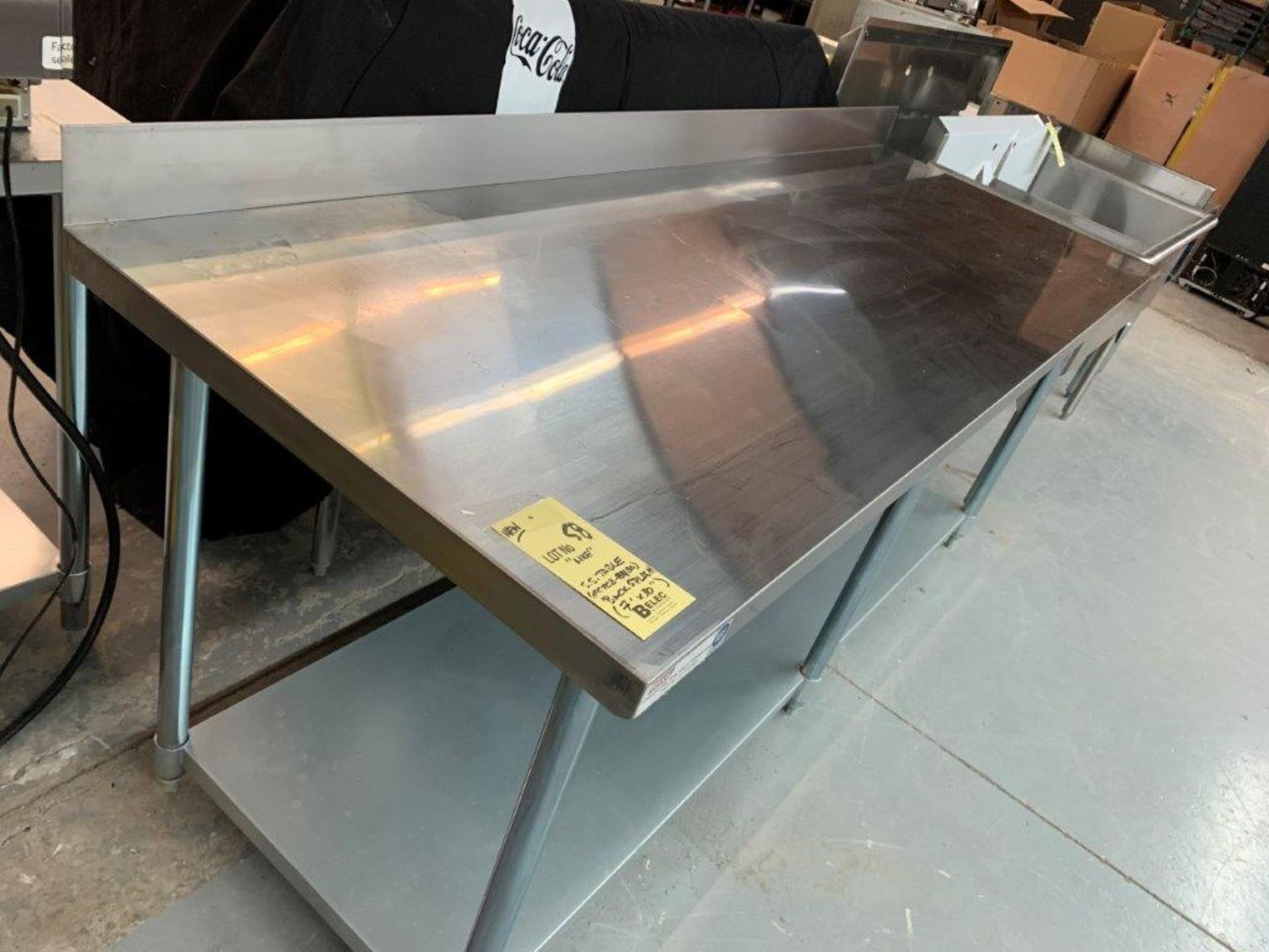 Table de travail acier inox MKE - NEUVE # ECTCB 8430 - 84 x 30"