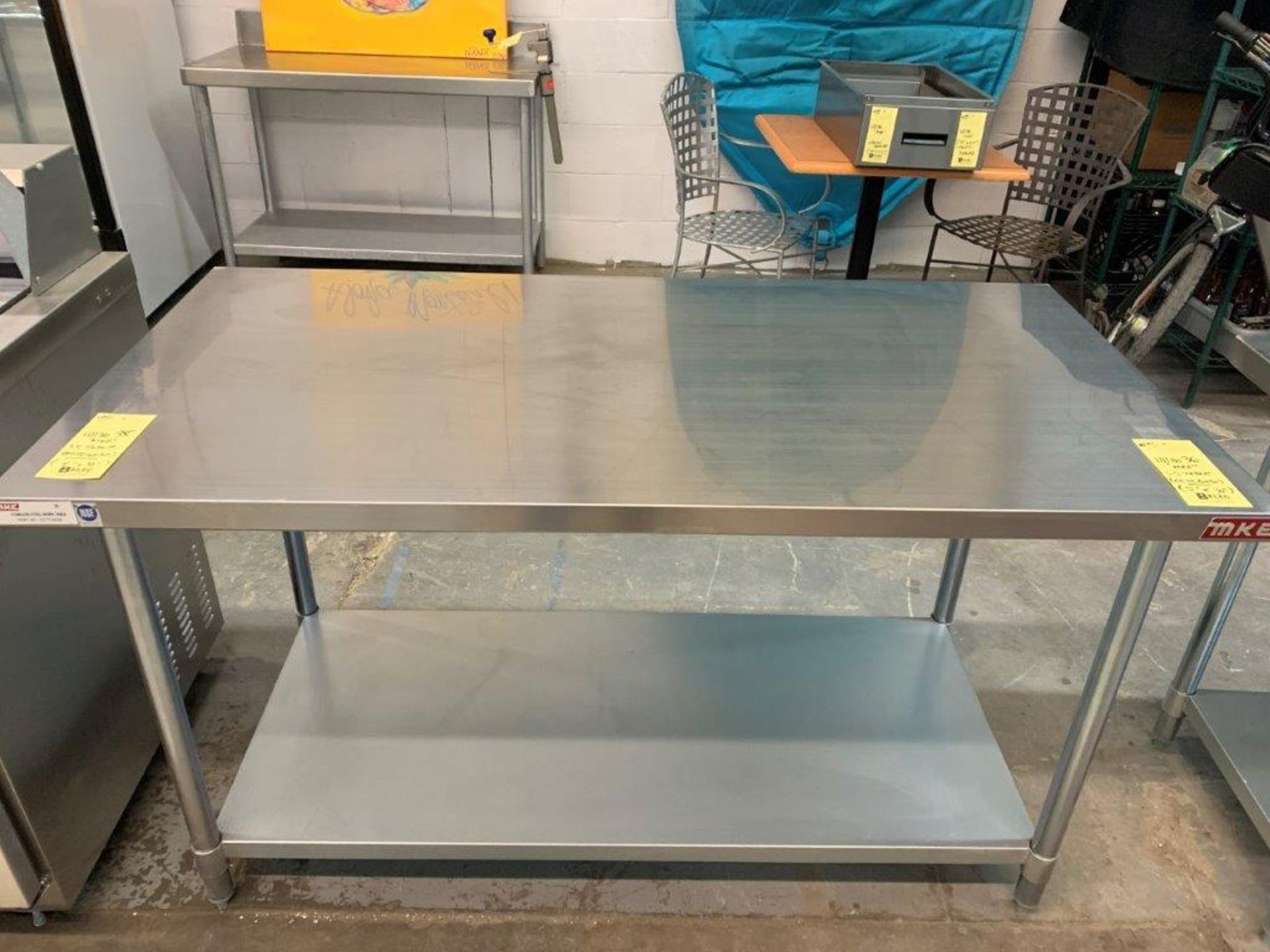 Table de travail acier inox MKE - NEUVE # ECTC 6030 - 60 x 30" - Image 2 of 2