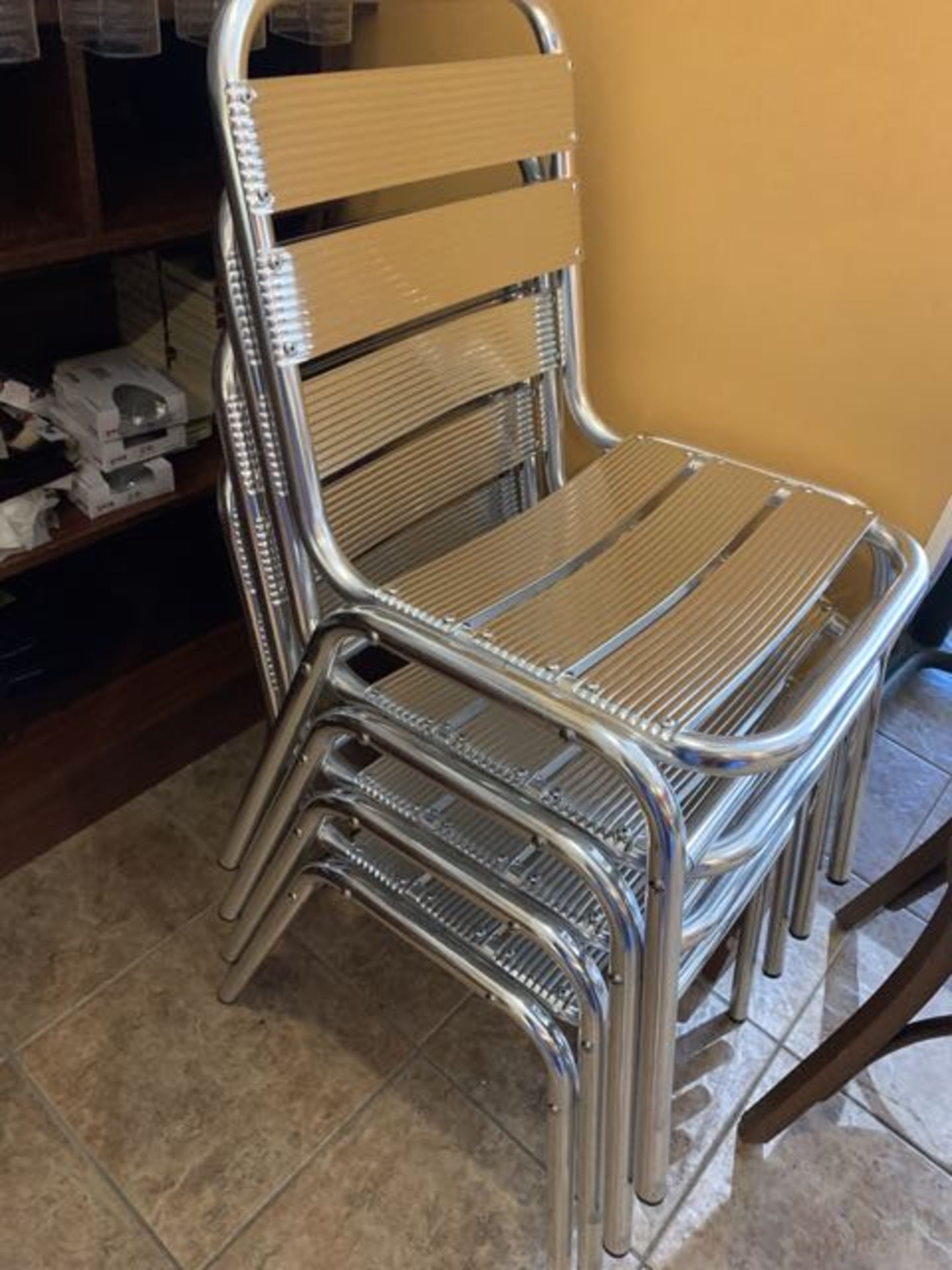 (4) Chaises aluminium - Image 2 of 2