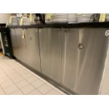 Réfrigérateur de bar 5 portes acier Inox a / compresseur externe 11' x 31 x 42"