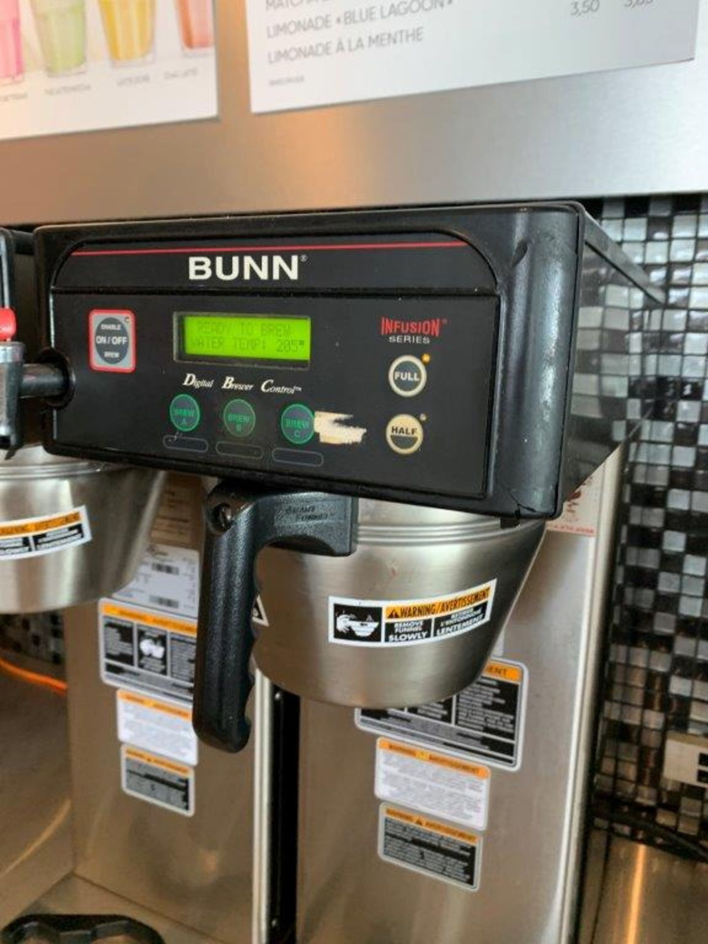 Machine à café commerciale station BUNN# INFUSION - Image 2 of 2