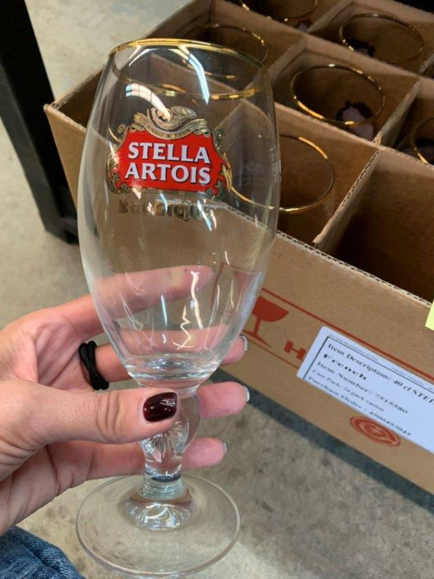 Lot de (24) verres STELLA