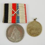 Deutsches Reich: Deutsch-Südwestafrika - Lot von 2 patriotischen Medaillen.<