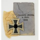 Eisernes Kreuz, 1939, 2. Klasse, in Tüte.<