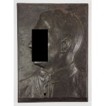 Adolf Hitler Eisenguss Plakette.