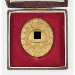 Verwundetenabzeichen, 1939, Gold, im Etui - 65.