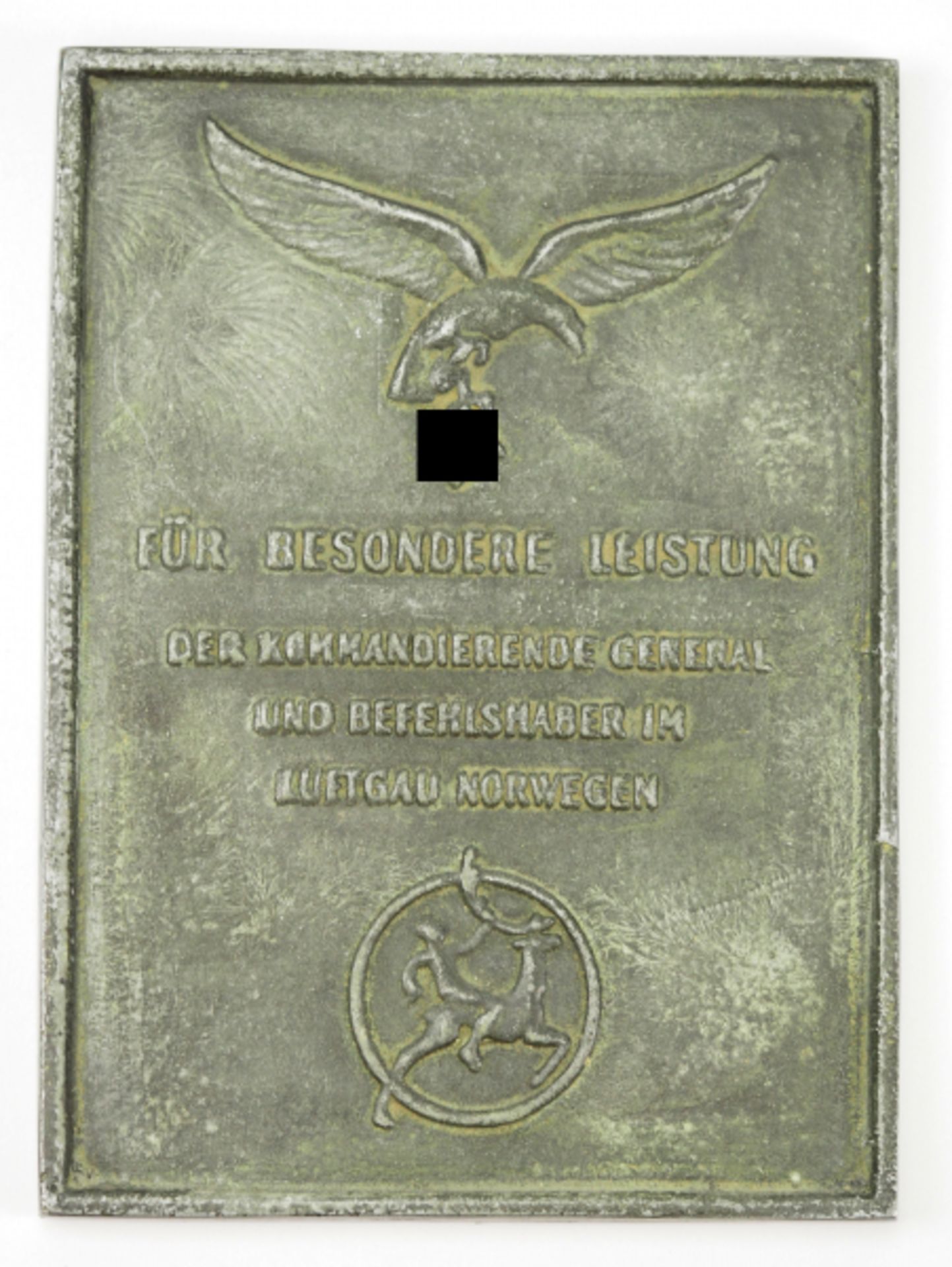 Ehrenschild für besondere Leistungen - Luftgau Norwegen.<