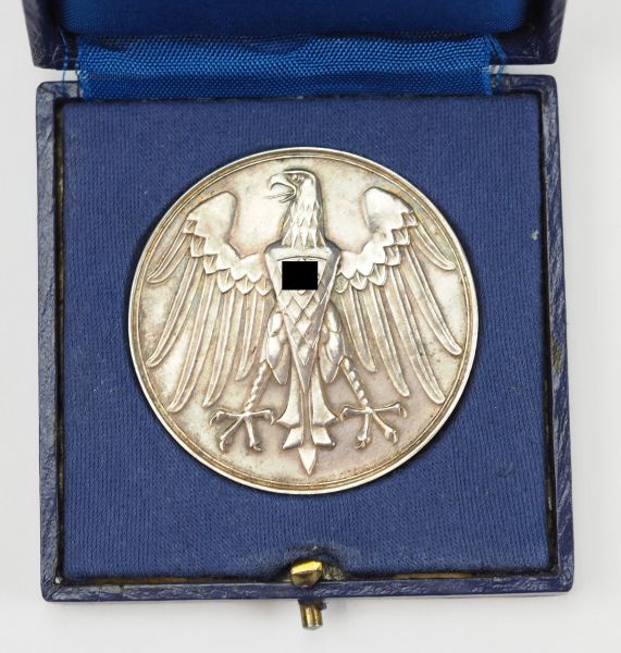 Medaille für Rettung aus Gefahr, im Etui.<