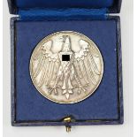 Medaille für Rettung aus Gefahr, im Etui.<