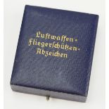 Fliegerschützenabzeichen Etui.<