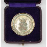 Baden: Stadtfeuerwehr Baden, Medaille für 25 Dienstjahre, im Etui.<