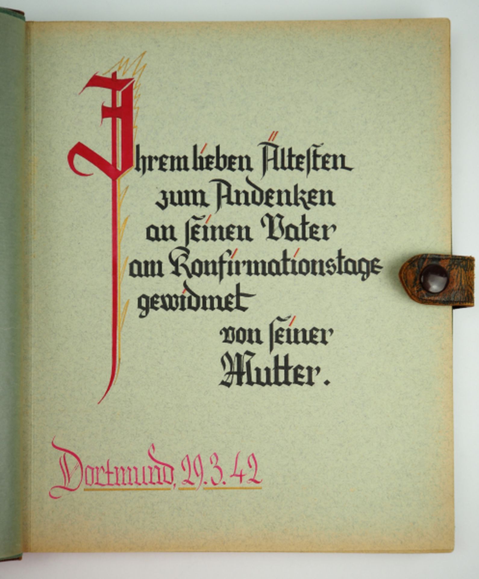 Erinnerungsalbum an den Kommandeur der I./ Artillerie-Abteilung 76 (mot.). - Image 2 of 5