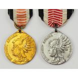 Deutsches Reich: Südwestafrika Denkmünze in Bronze und Stahl.<b