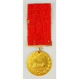 Türkei: Medaille zur Erinnerung an die Errichtung der Hedschas-Bahn, in Gold.<