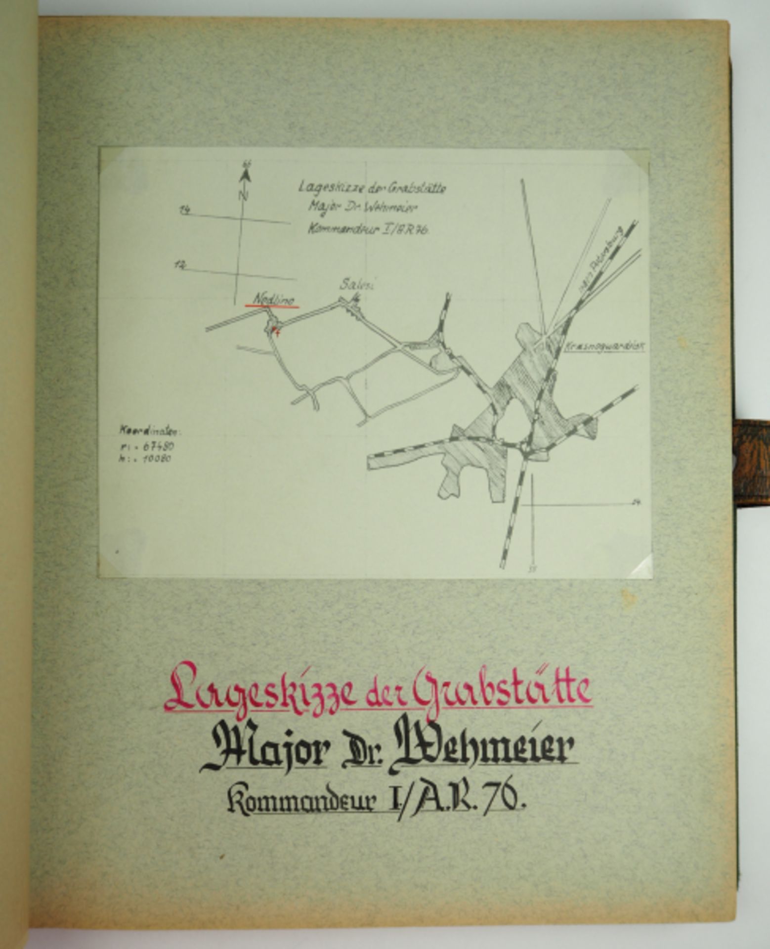 Erinnerungsalbum an den Kommandeur der I./ Artillerie-Abteilung 76 (mot.). - Image 4 of 5