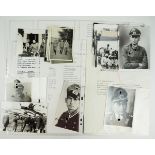Wehrmacht Repro Foto-Lot - teils mit Rittekreuzträgern.<