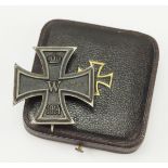 Preussen: Eisernes Kreuz, 1914, 1. Klasse, im Etui - S-W.