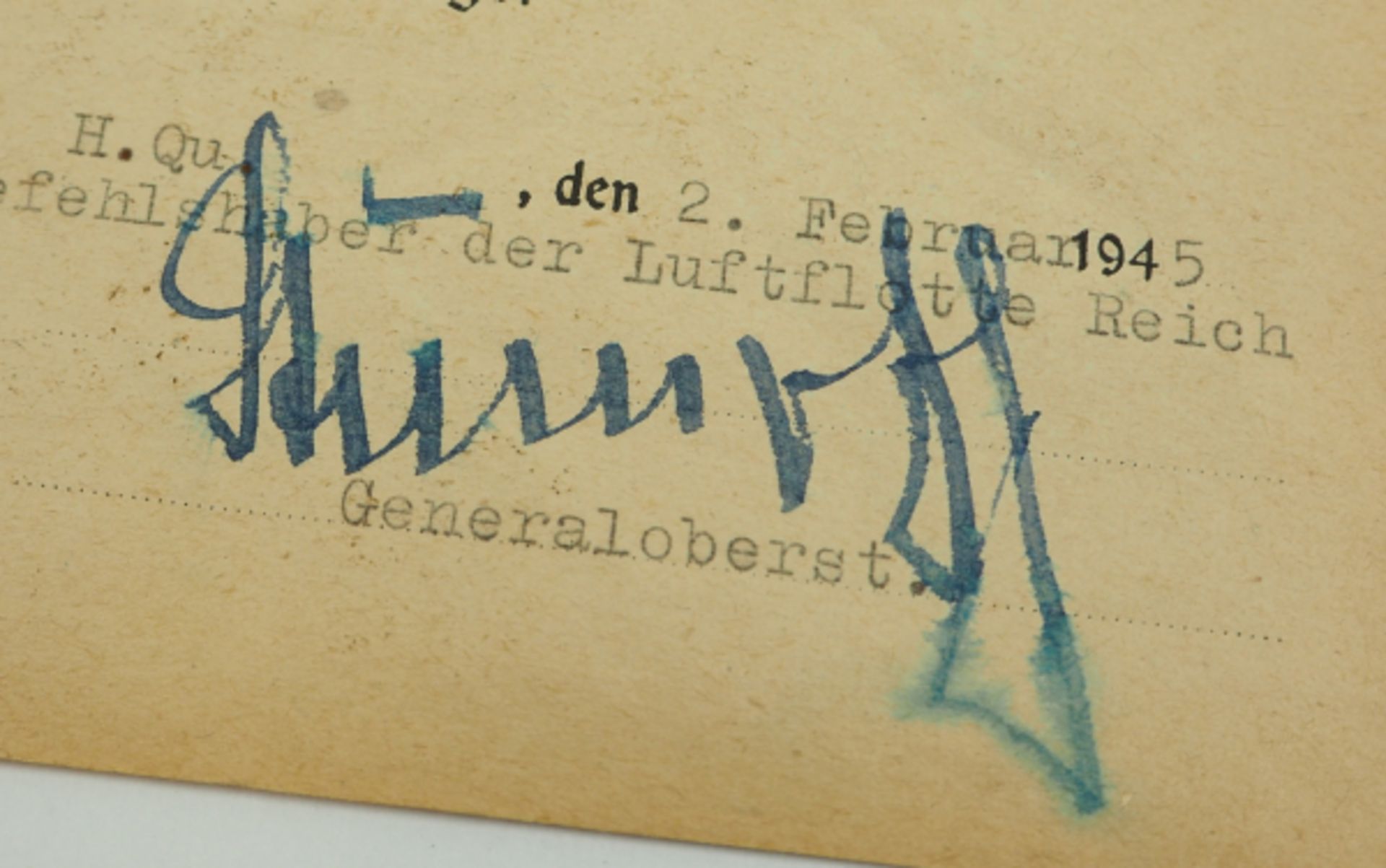 Urkundenpaar eines Oberfeldwebel und Flugzeugführer der 1.(Pz.)/ Schlacht-Geschwader 9.< - Bild 2 aus 2
