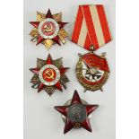 Sowjetunion: Nachlass mit 4 Auszeichnungen.