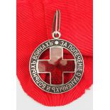 Russland: Silbernes Rot Kreuz Ehrenzeichen.