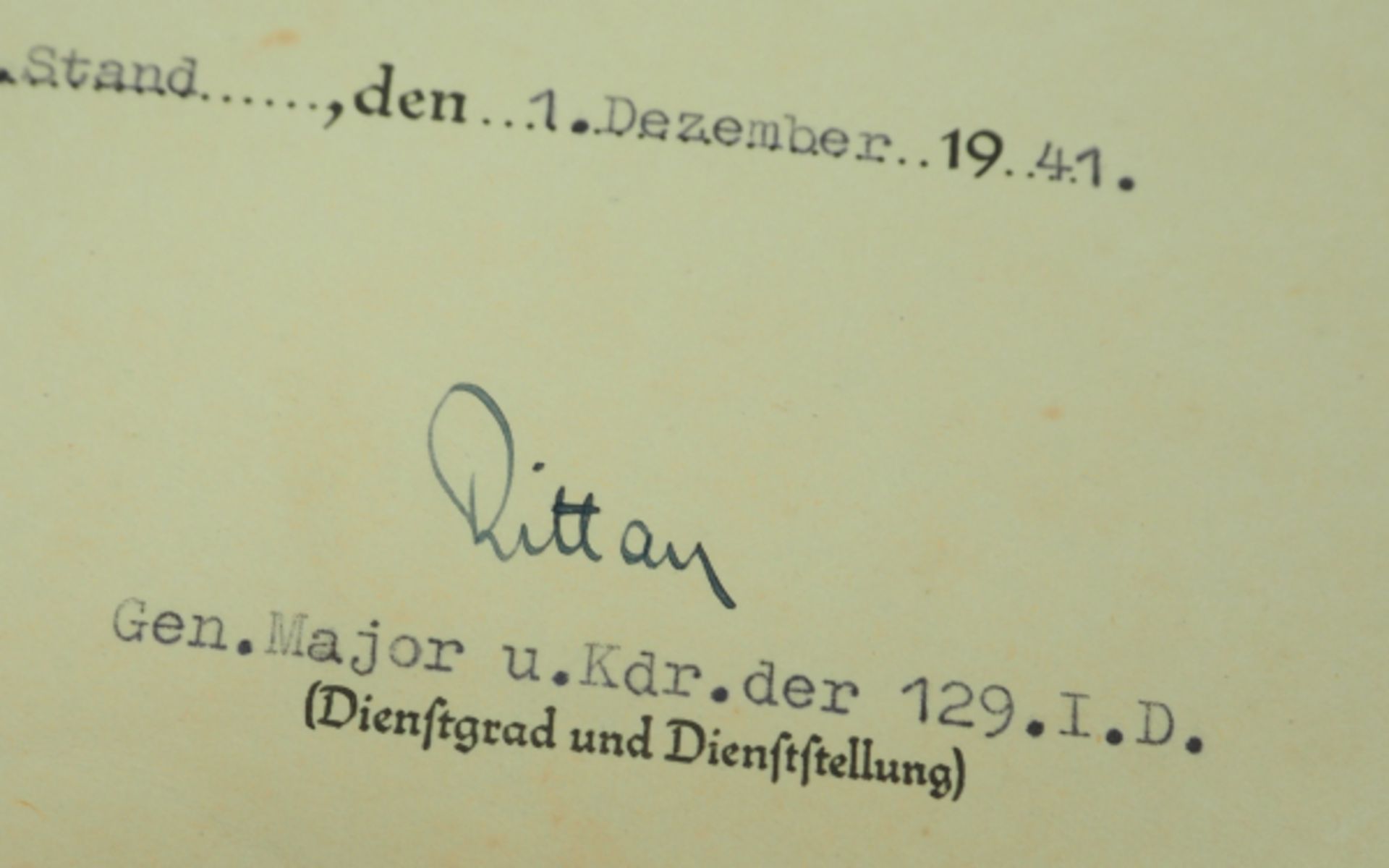 Eisernes Kreuz, 1939, 2. Klasse Urkunde für einen Gefreiten der 9./ I.R. 430 - Stephan Rittau. - Image 2 of 2