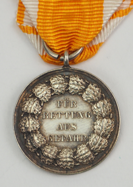 Preussen: Medaille für Rettung aus Lebensgefahr. - Image 2 of 2